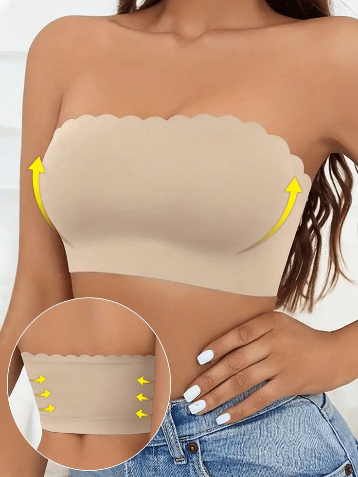 Détail du soutien-gorge adhésif invisible